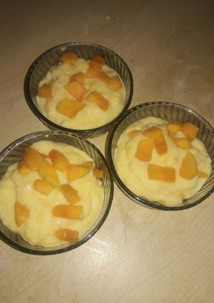 A picture of Mango phirni.