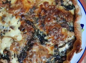 Foto de Quiche de Cogumelos e Espinafres sem Natas