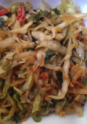 A picture of Cabbage stirfry.