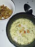 Kartoffelsuppe tschechischer Art mit Croutons