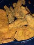 Fried perch 🎣and morel mushrooms 🍄