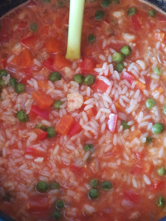Una foto de Cazuela de arroz sencilla