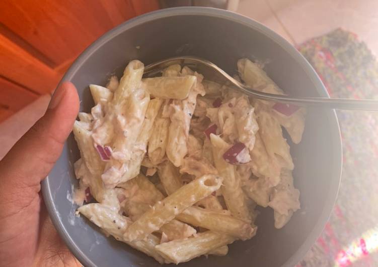 Recipe of Super Quick Homemade I just got back tuna pasta salad