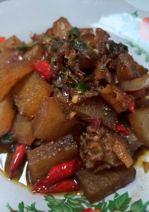Foto resep Oseng Kikil Pedas