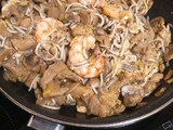 Revuelto de champiñones, setas y gulas