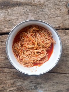 Foto resep Tumis Jamur Enoki Pedas