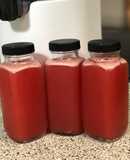 Nước ép dưa hấu và dưa lê chua