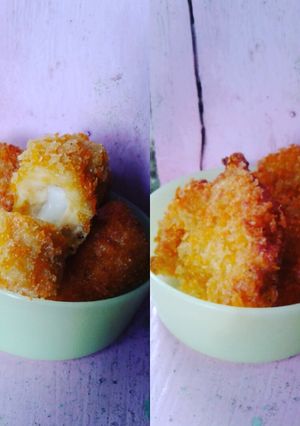 Foto resep Nugget keju + steak ayam krispi (1 resep)