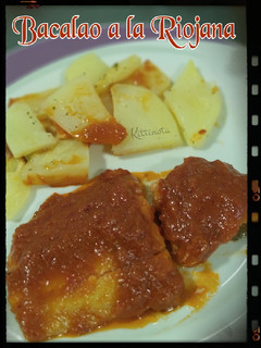 Una foto de Bacalao a la riojana (Thermomix)