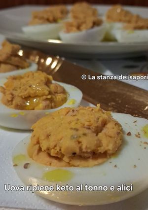 Foto di Uova Ripiene Keto al Tonno e Alici 🥚🐠🐟