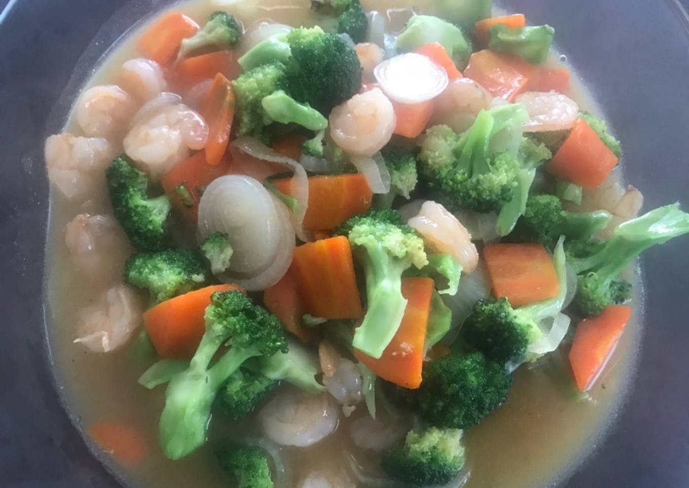 🥦Brokoli Cah Udang Dengan Wortel🥕