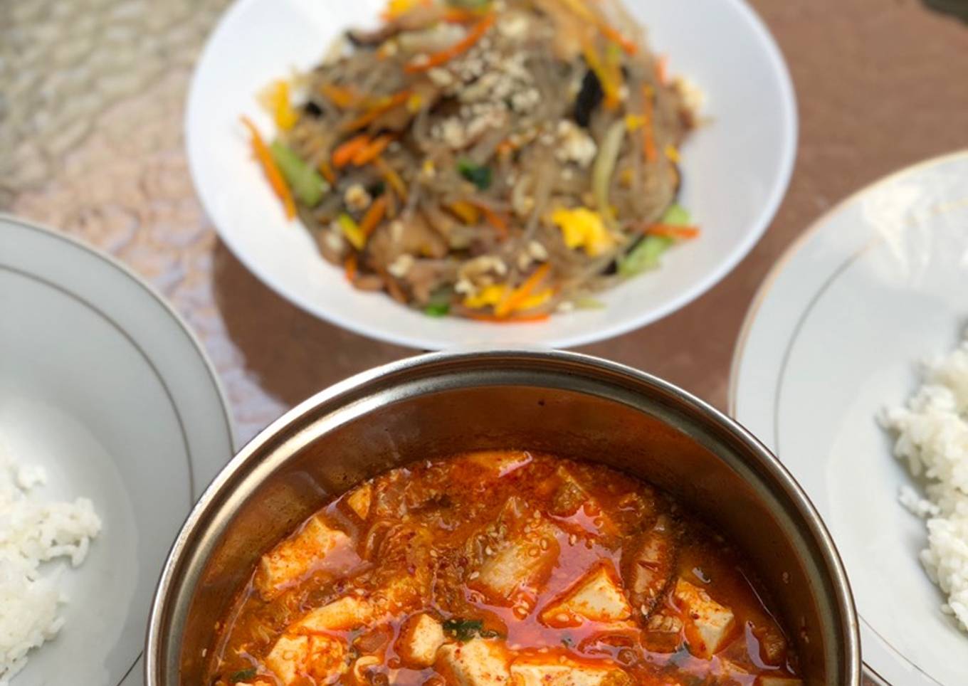 Sundubu jjigae korea / sup tahu korea