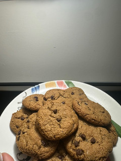 A picture of GF Chocolate Chip Cookies.