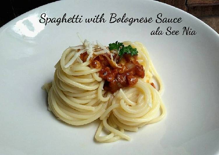  Resep  SPAGHETTI BOLOGNESE with beef oleh see nia Cookpad