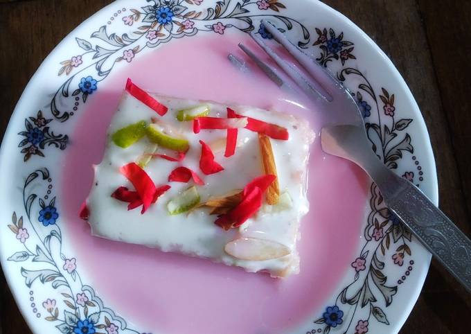 Recipe of Speedy Rose milk cake