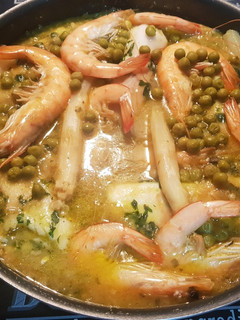 Una foto de Lomos de merluza en salsa(Thermomix)
