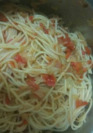 Una foto de Espaguetis vegetarianps