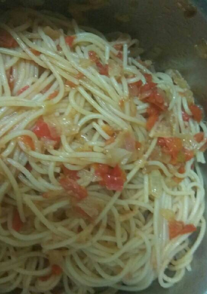 Una foto de Espaguetis vegetarianps