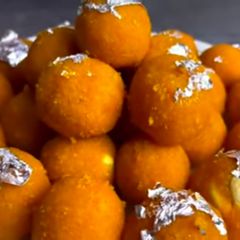 A picture of Motichoor Ladoo.