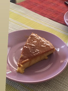 Una foto de Flan de la casa