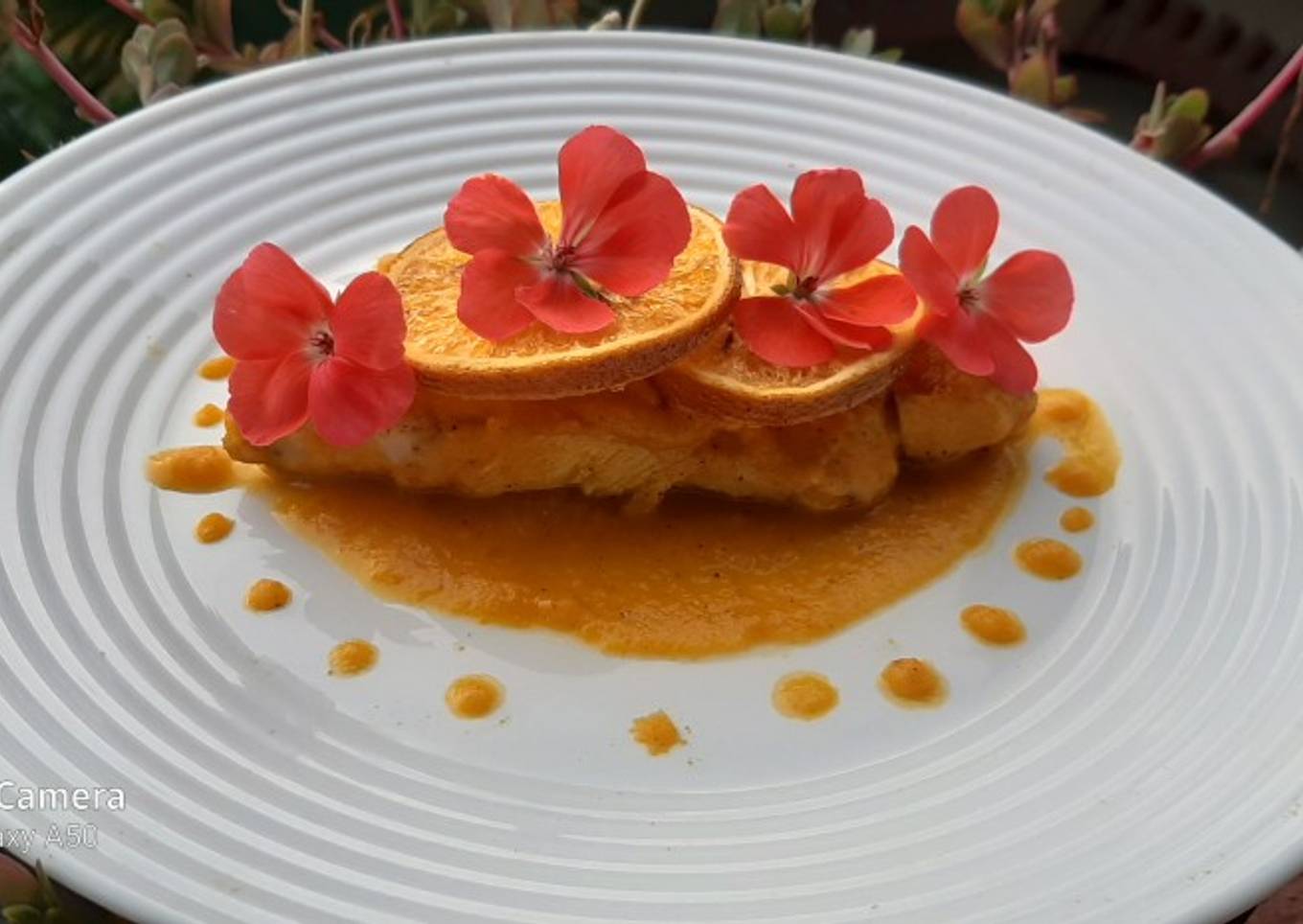 Pechuga de pollo a la naranja