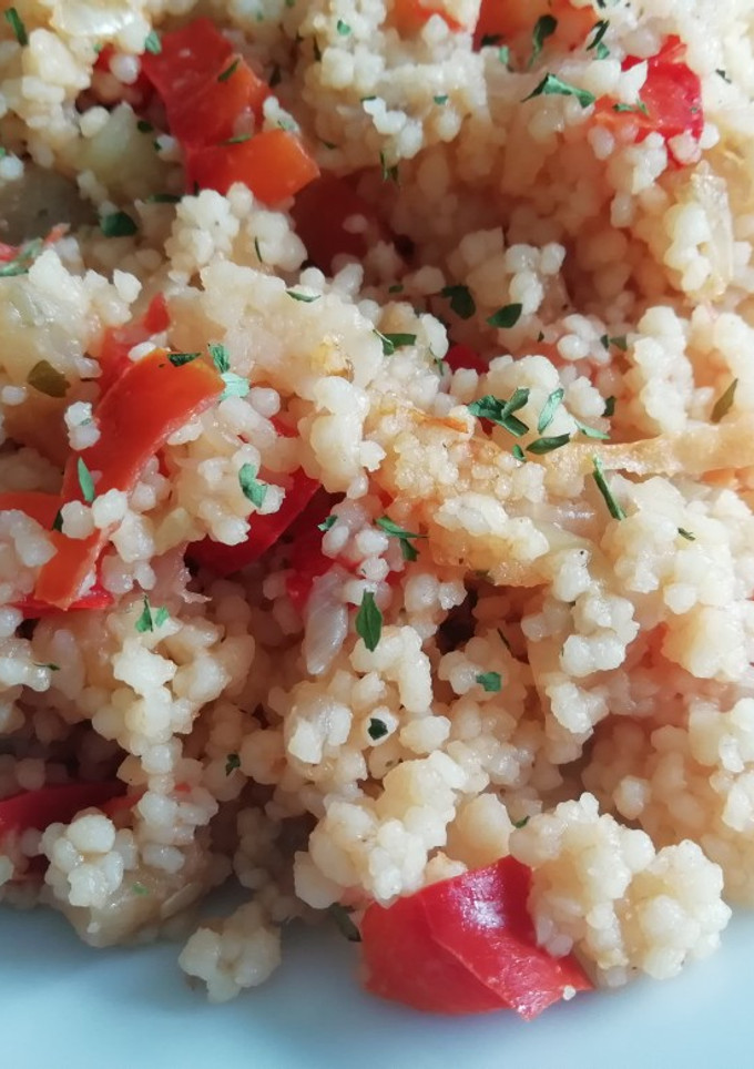 Una foto de Cous Cous con salteado de verduras