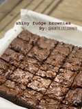 Shiny fudge cappucino brownies