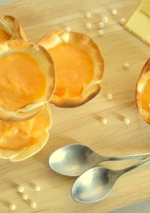 Foto principal de Tartaletas de crema de limón con chocolate blanco