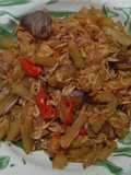 Labu Siam Udang Rebon Tumis Kecap
