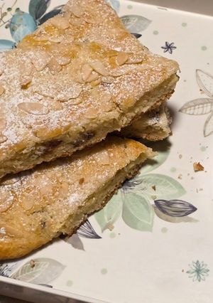 A picture of Almond Croissant Scones with Chocolate Chips.