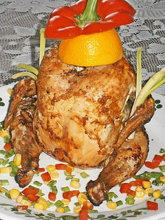 Sörösdobozon sült csirke recept fotója