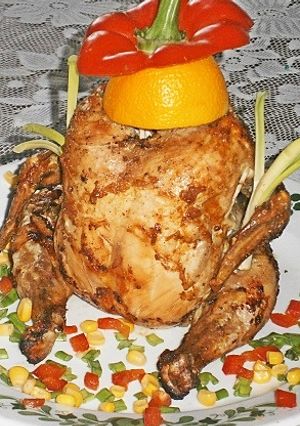 Sörösdobozon sült csirke recept fotója