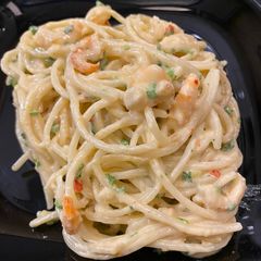 A picture of Shrimp Coconut Linguine.