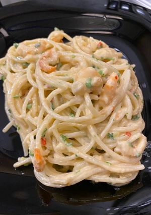 A picture of Shrimp Coconut Linguine.