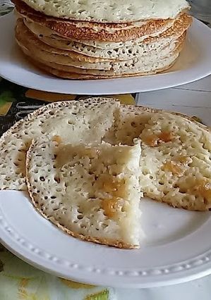 Une photo de Crêpes 1000 trous aux Raisins secs