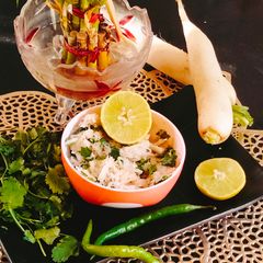A picture of Reddish chutney 😋 (Mooli ke chutney 😋).