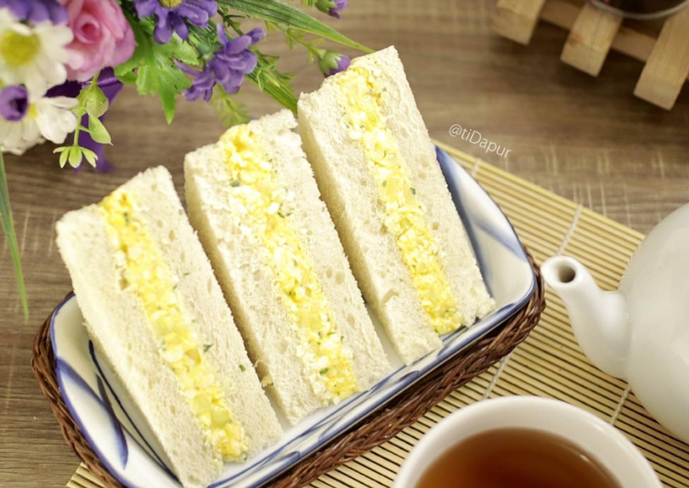 Sandwich telur keju | cocok buat bekal si kecil