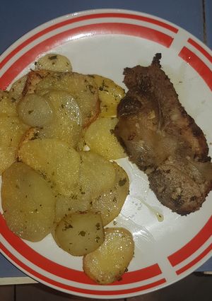 Una foto de Papas gratinadas