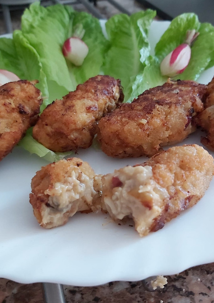 Una foto de Croquetas de pollo a l'ast y jamoncito