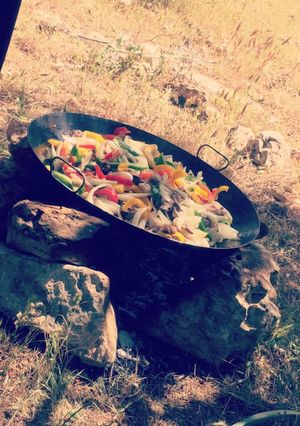 صورة لوصفة صاجية على الفحم 😋
