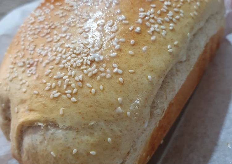 Kiat-kiat membuat Roti Gandum Mentega / Wholewheat Butter Bread sedap