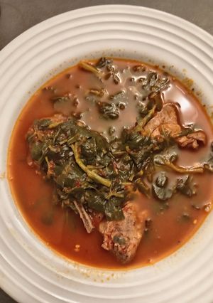 Una foto de Espinazo de puerco con verdolagas