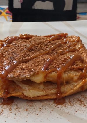 Una foto de Hotcake de manzana sin gluten 🍎