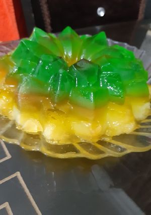 عکسی از دستور ژله وحلوای مسقطی با هم