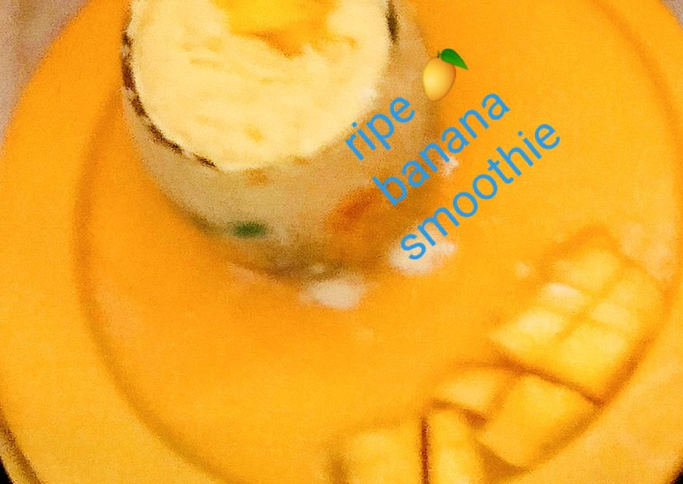Ripe banana smoothie