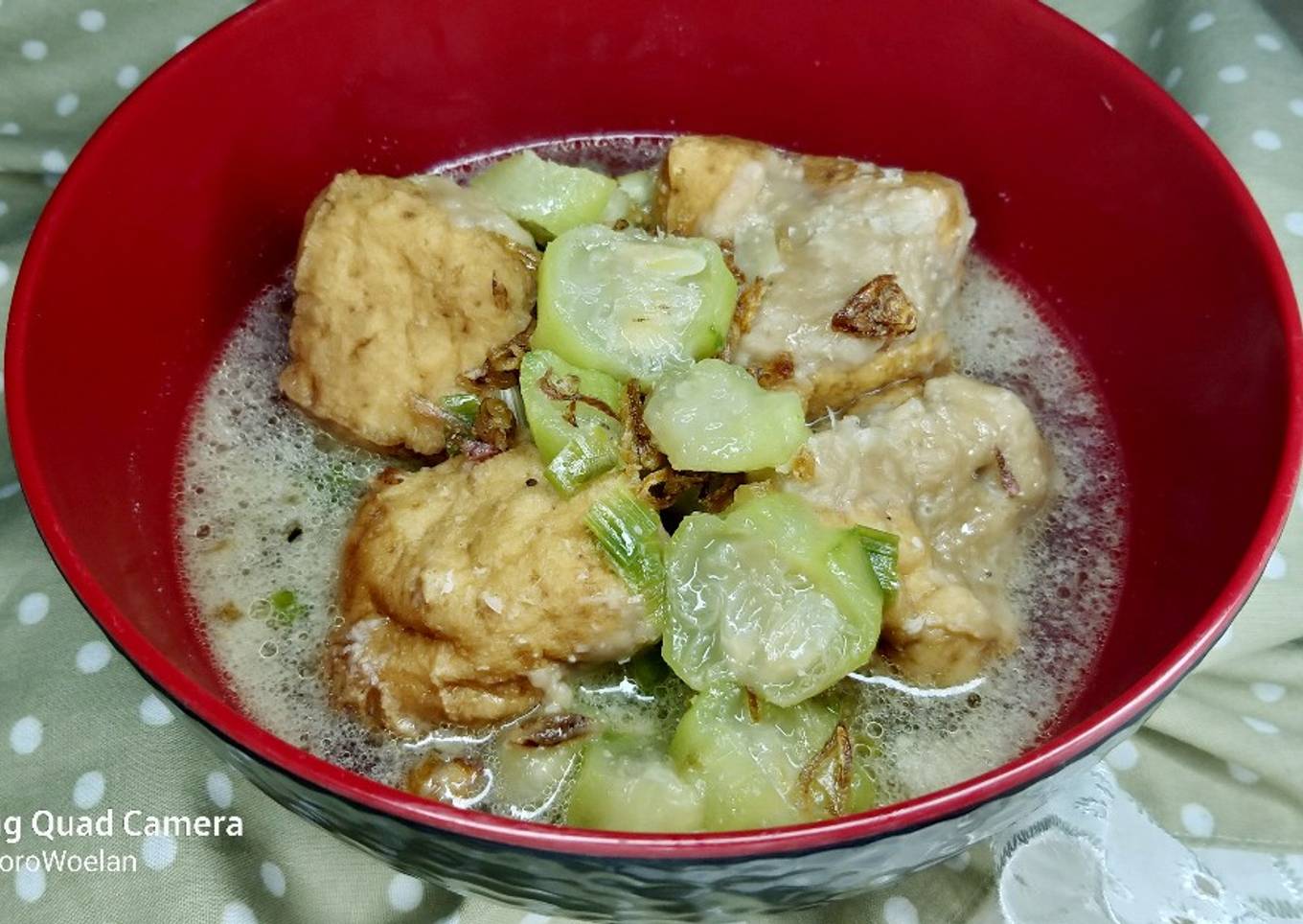 Sayur oyong Tahu Bakso