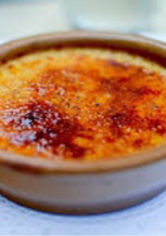 Una foto de Crème brûlée