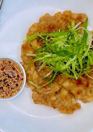 Foto resep Padakjeon [Korean Chicken Pancake]