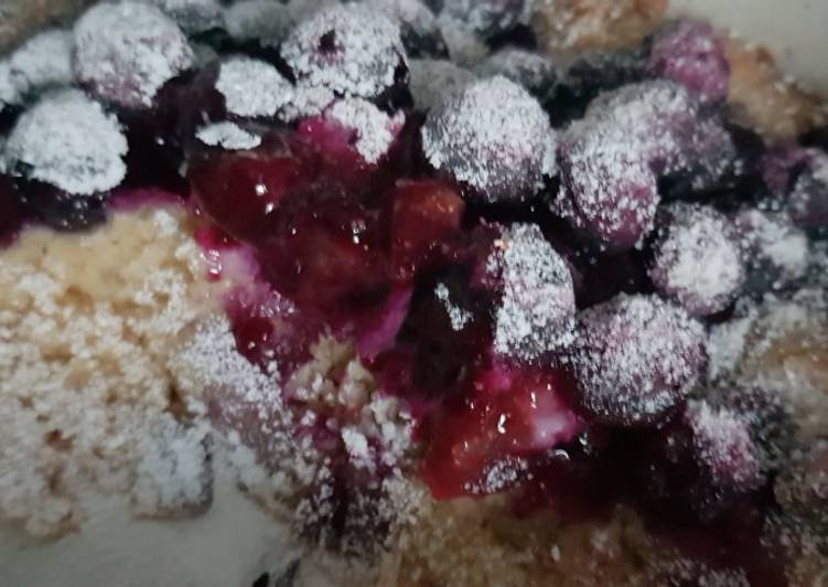 Simple Way to Make Speedy Frozen blueberry cobbler