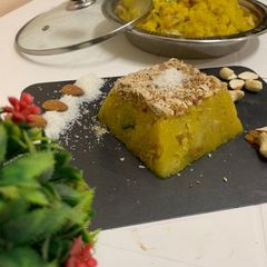 A picture of Soji ka halwa.